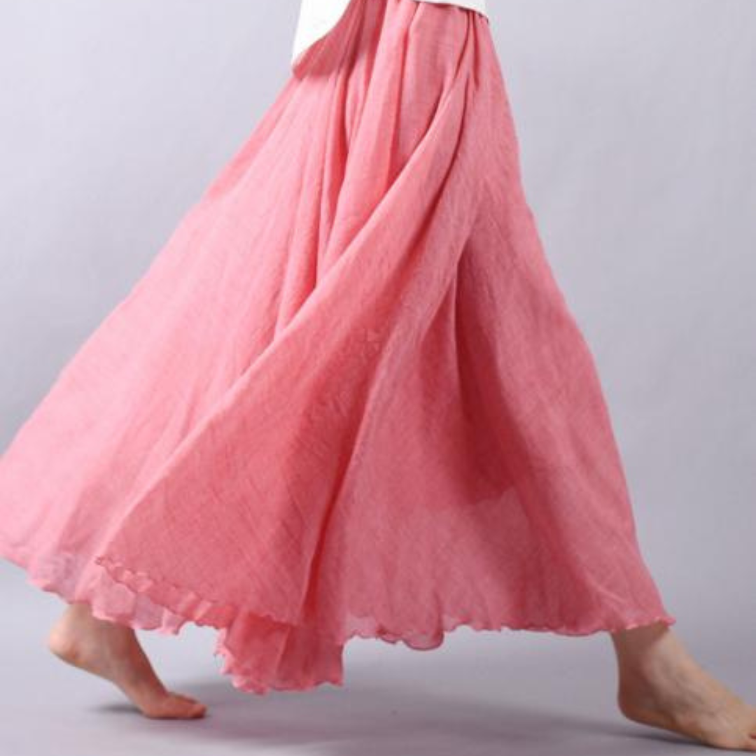 Irlanda | Élégante Jupe Trapèze Taille Haute avec Design Plissé pour Femme