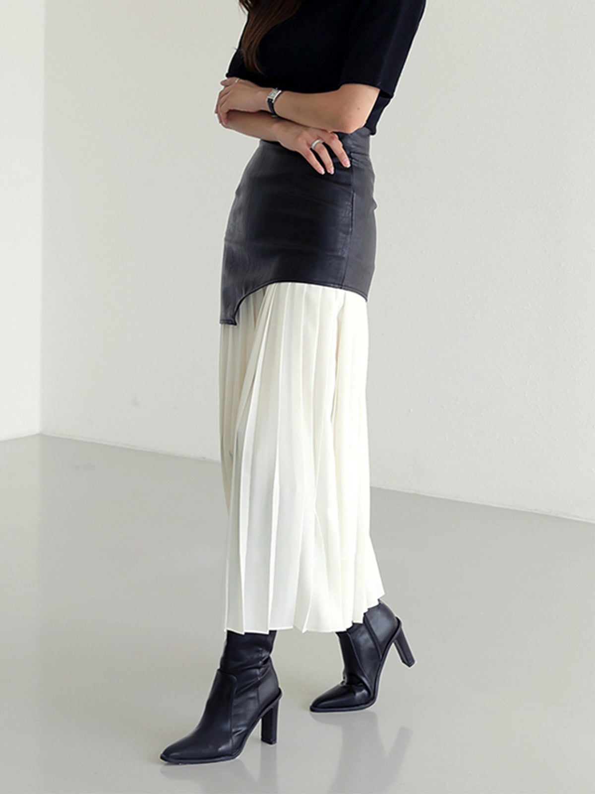 Irie | Jupe Plissée Bicolore au Design Audacieux pour Femme