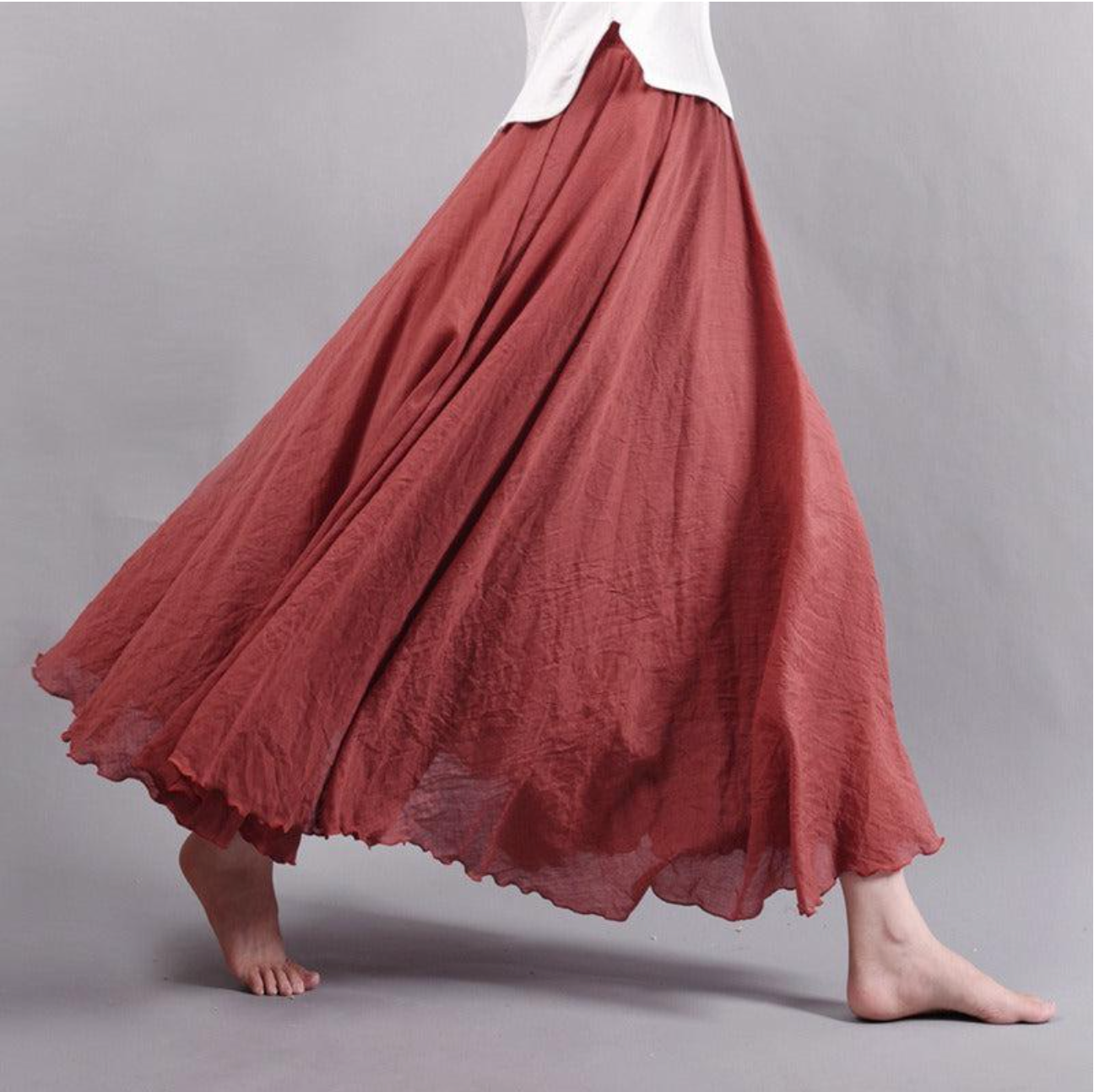 Irlanda | Élégante Jupe Trapèze Taille Haute avec Design Plissé pour Femme