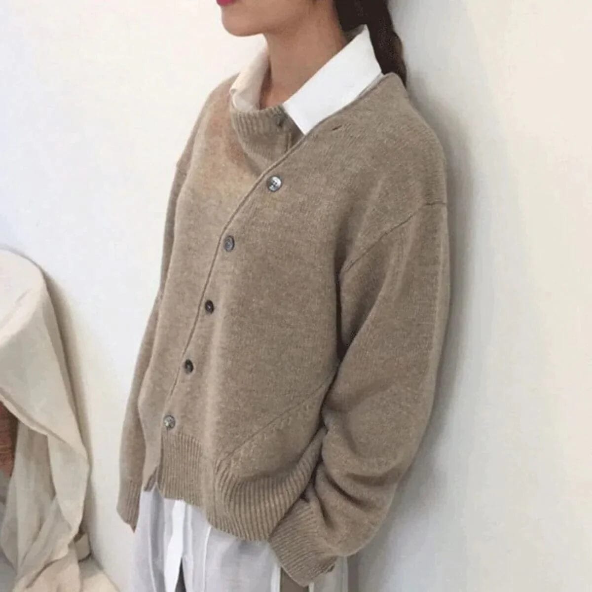 Pull en Cachemire Confortable - Luna FEMININO Essentielle Beige S