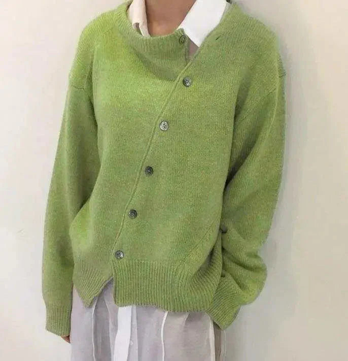 Pull en Cachemire Confortable - Luna FEMININO Essentielle Vert S