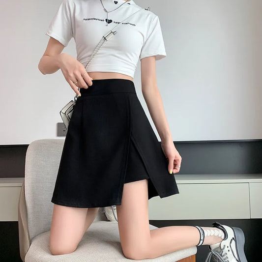 Ananya | Jupe Mini Portefeuille Asymétrique Moderne pour Femme