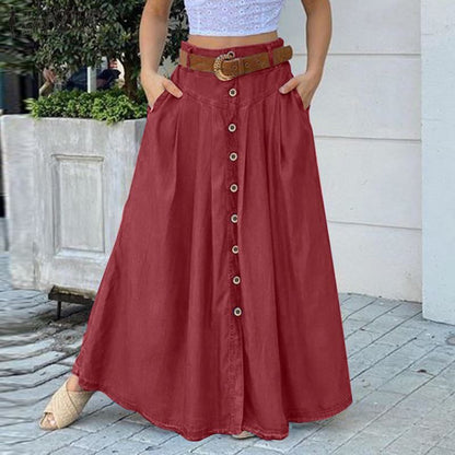 Claudia | Jupe Moderne Taille Haute avec Fente Latérale pour Femme