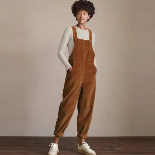 Wilma | Salopette Vintage en Velours Côtelé pour Femme