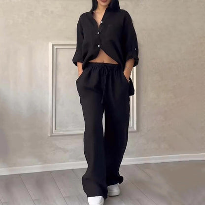Aadya | Ensemble en lin à la sensation légère et aérienne pour femme