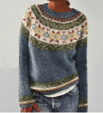 Livia - Pull rétro d'automne RETRO PULLOVER Essentielle S 
